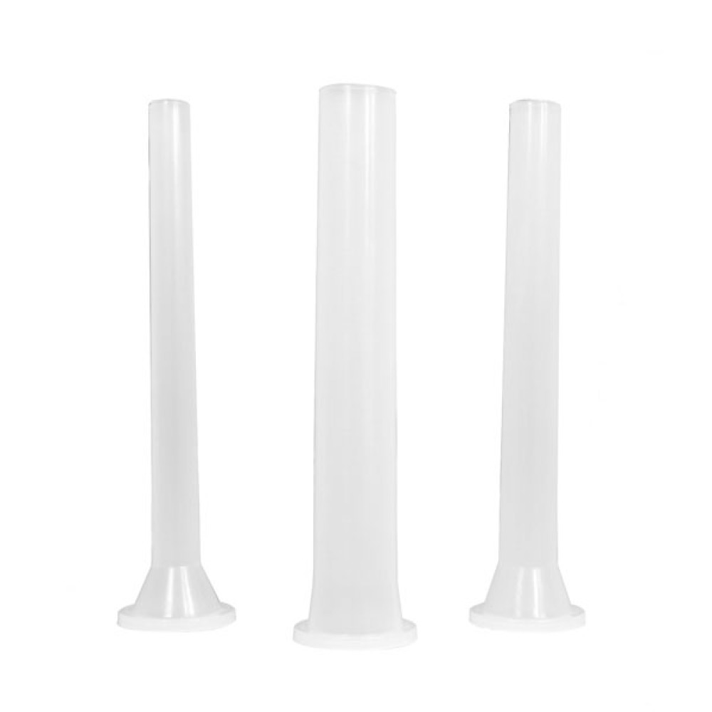 3 Piece Stuffing Tube Set for 1607 Sausage Stuffer With 2 Base