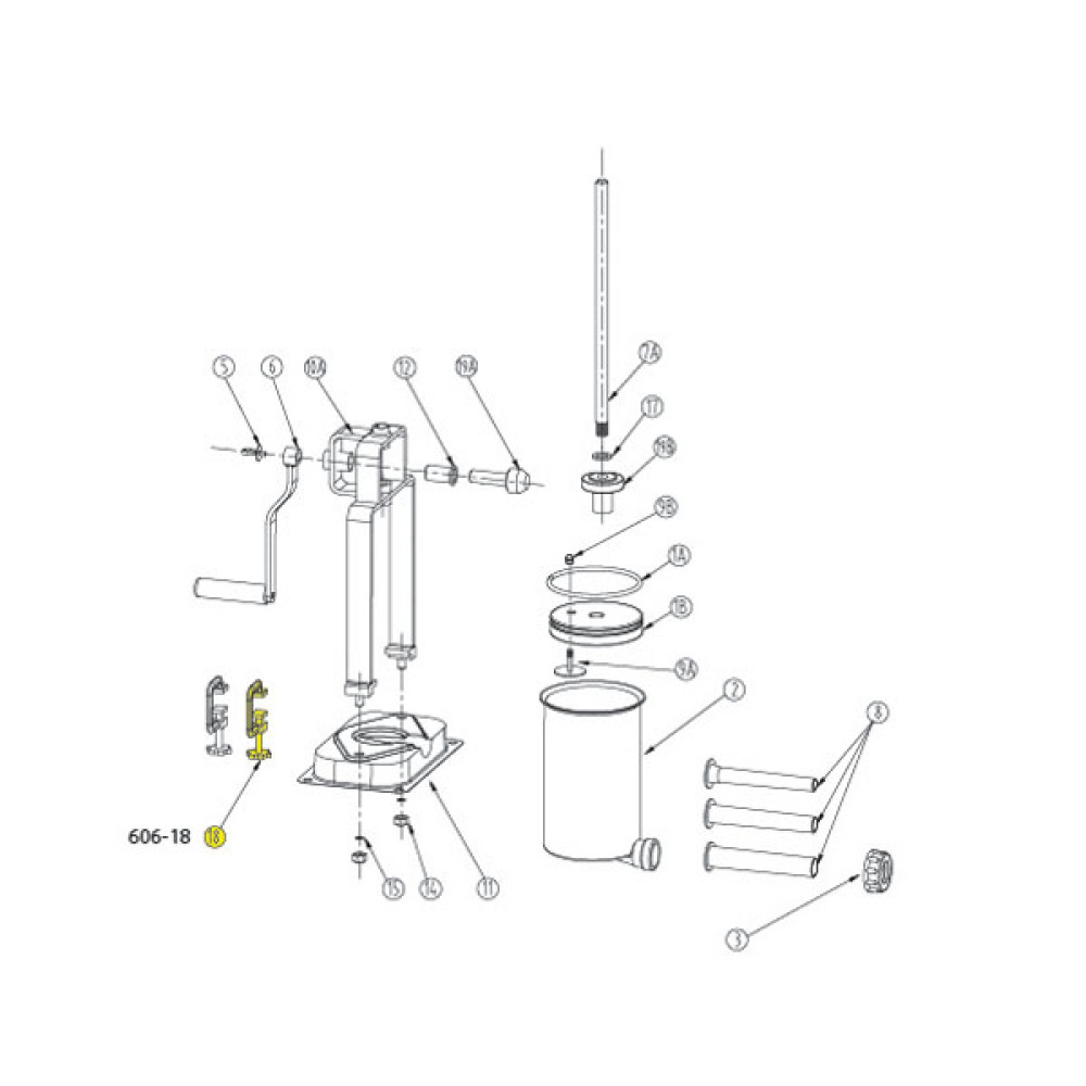 Part Clamp for 5 & 15 lb. Vertical Stuffers LEM Products