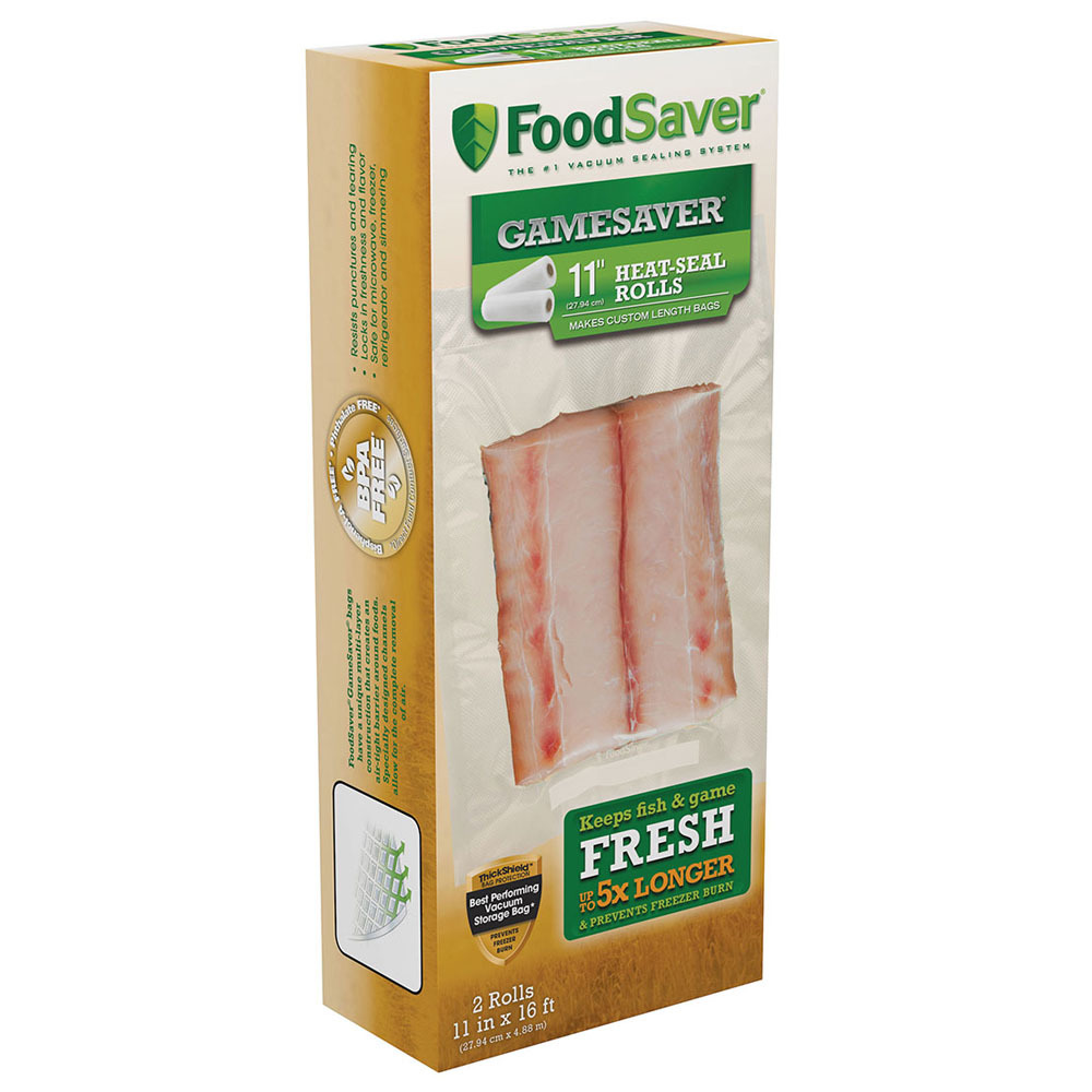 FoodSaver GameSaver 11 HeatSeal Rolls 2 Rolls LEM Products