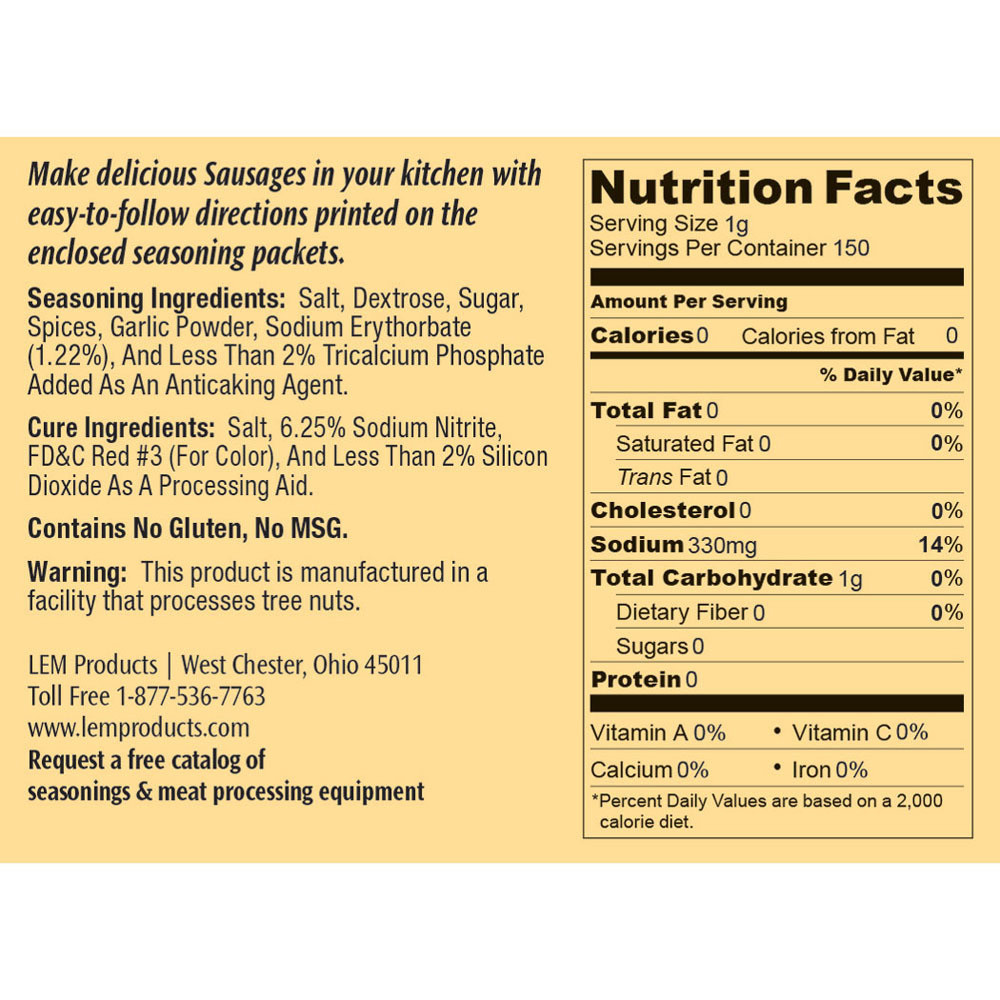 Backwoods Summer Sausage Kits LEM Products