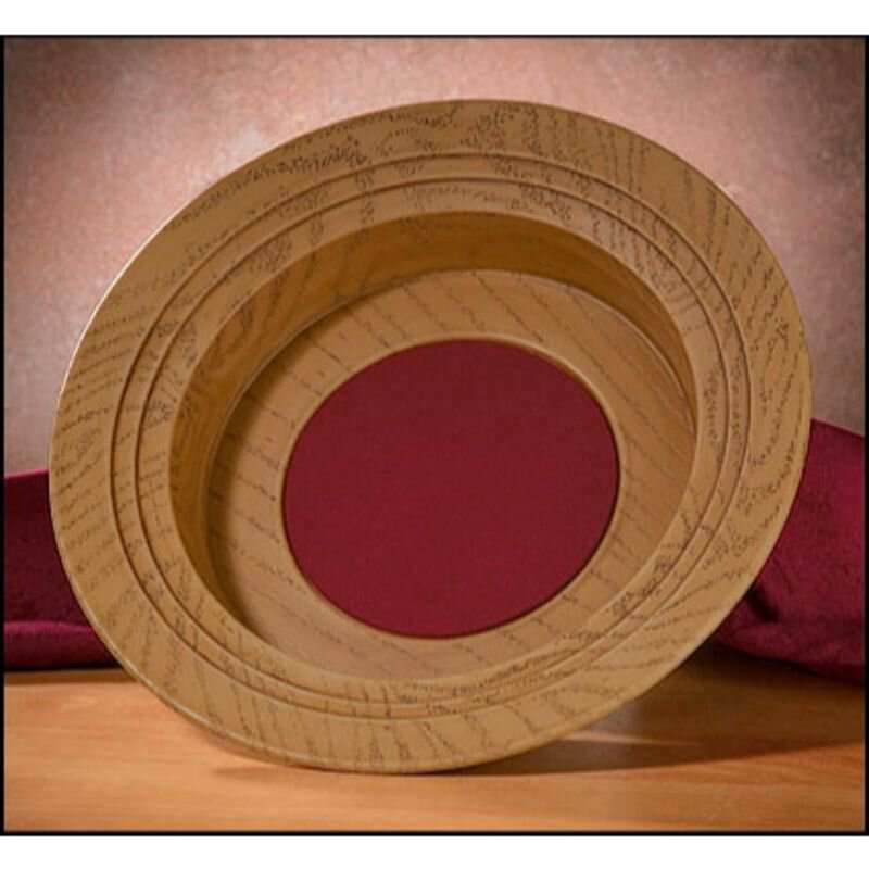 Oaktone Offering Plate, Offering Supplies Living Grace Catalog