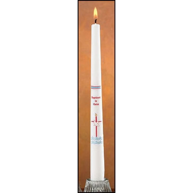 Baptized in Christ Baptismal Candle 24 pack