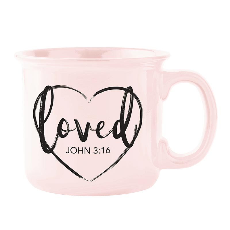 Loved Coffee Mug 4/pk, Inspirational Gifts Living Grace Catalog