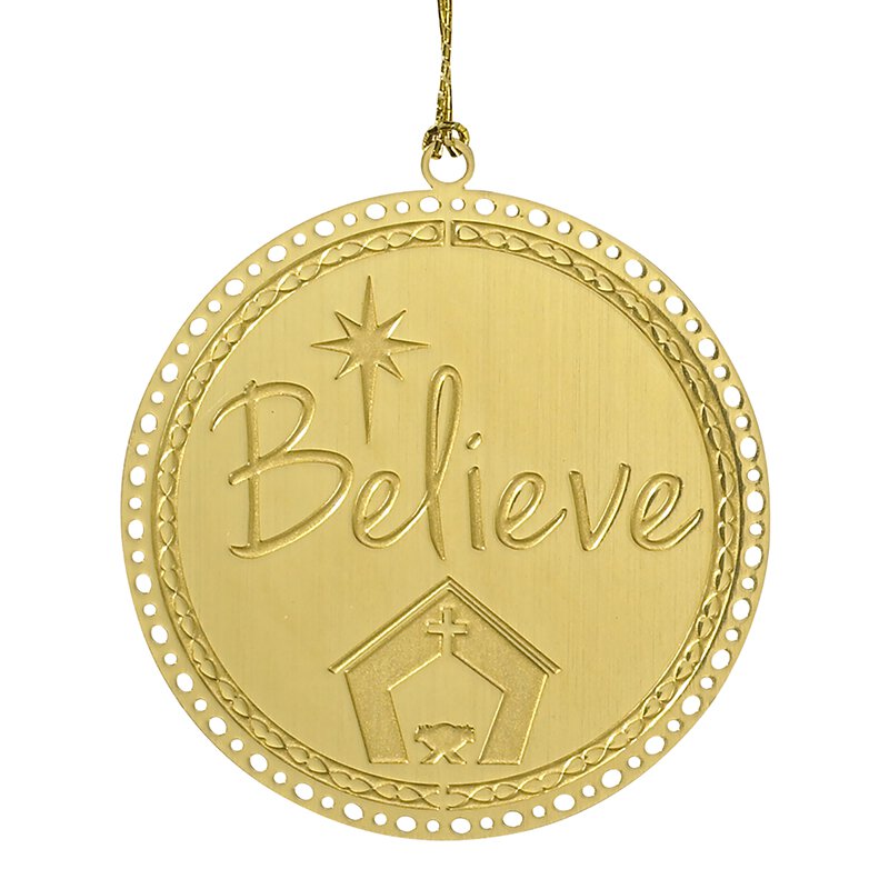 Believe Ornament 24/pk, Christmas Living Grace Catalog