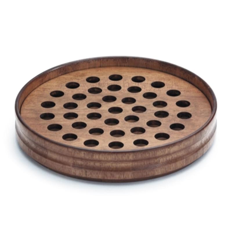 Handcrafted Maple Communion Tray with 40-Hole Insert