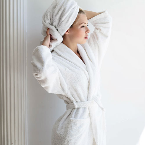 LodgMate Terry Velour Hotel Bath Robe - OSFM