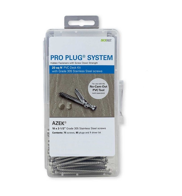 Pro Plug for Azek, 20sq ft Stainless Manasquan Fasteners