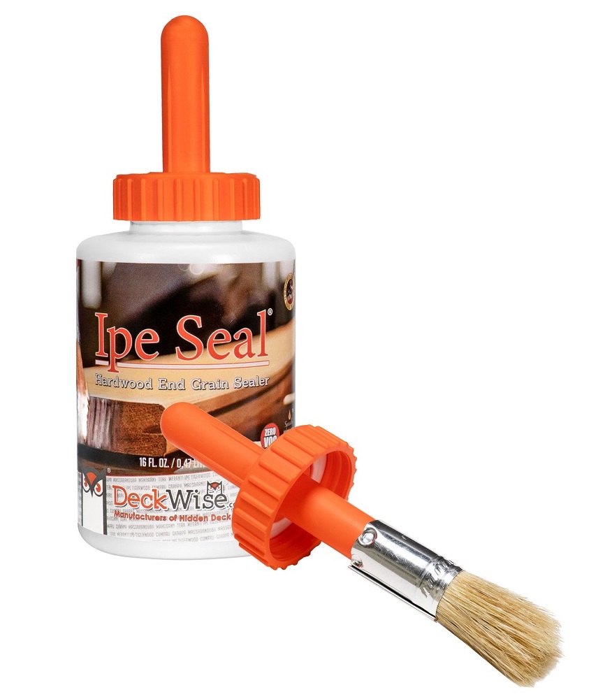 Deckwise Ipe Seal End Grain Sealer 16oz with Brush