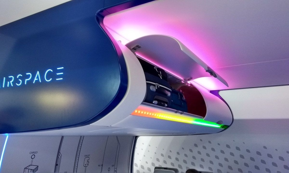 Overhead bins are getting a redesign