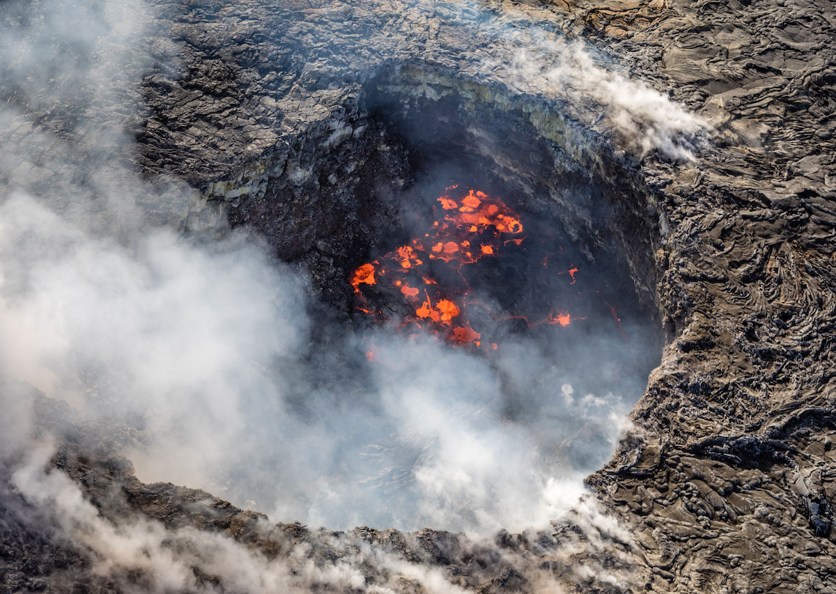 Man jumps safety barrier and falls into Kilauea Volcano