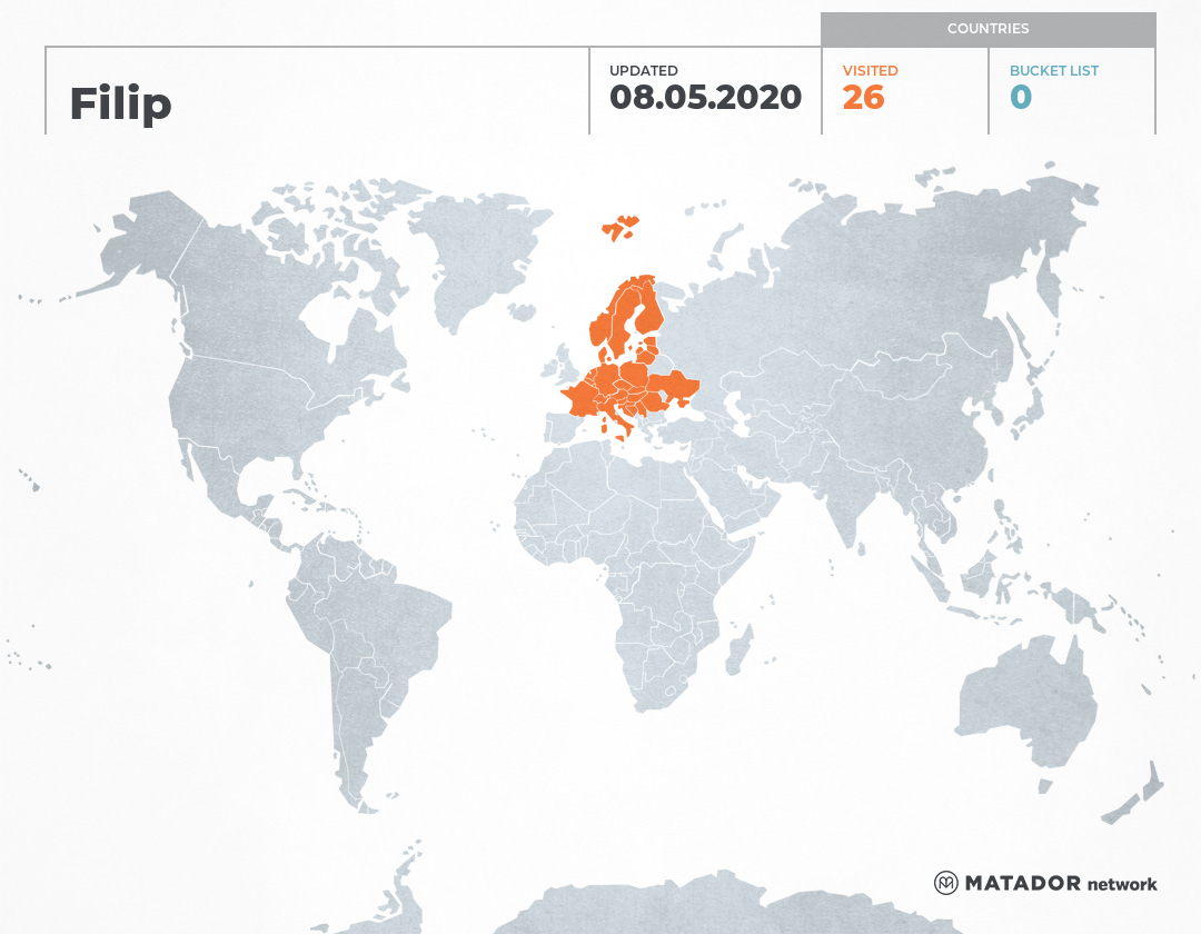 Filip ‘s Travel Map – Matador Network
