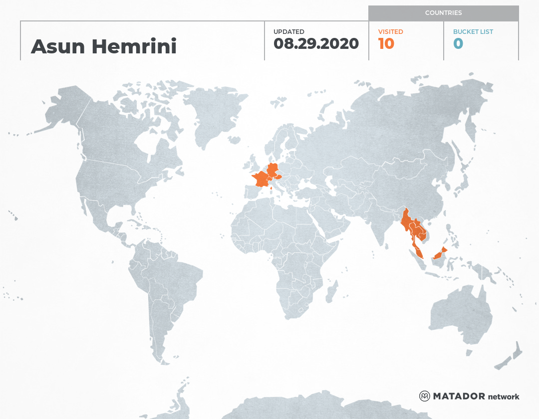 Asun Hemrini’s Travel Map – Matador Network