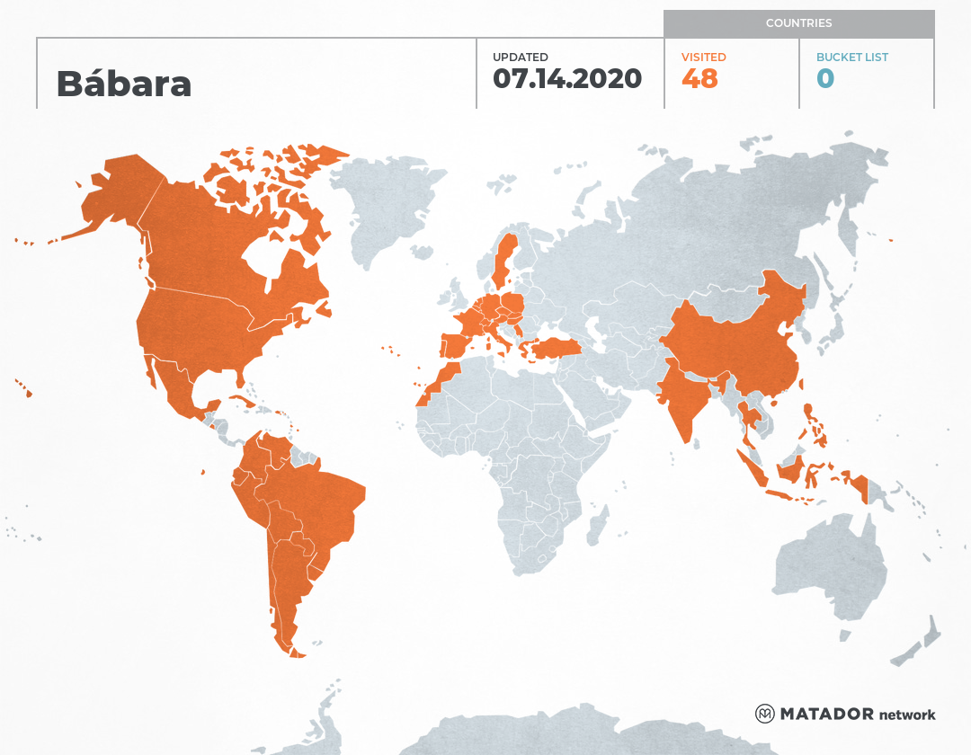 Bábara’s Travel Map – Matador Network