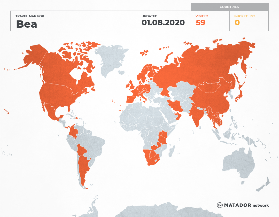 Bea’s Travel Map – Matador Network