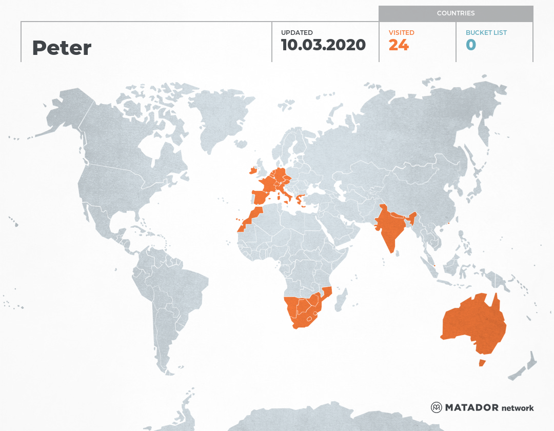 Peter’s Travel Map – Matador Network