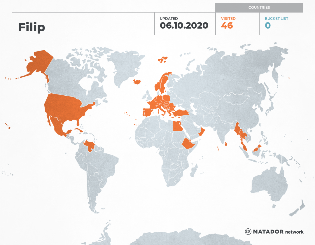 Filip’s Travel Map – Matador Network