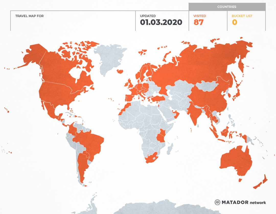 johnny’s Travel Map – Matador Network