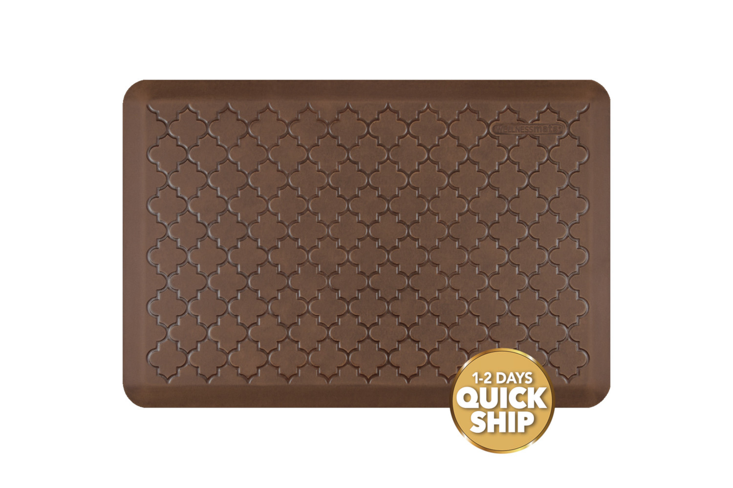 Wellness AntiFatigue Kitchen Mat Trellis 3x2ft Antique MT32WMRLT