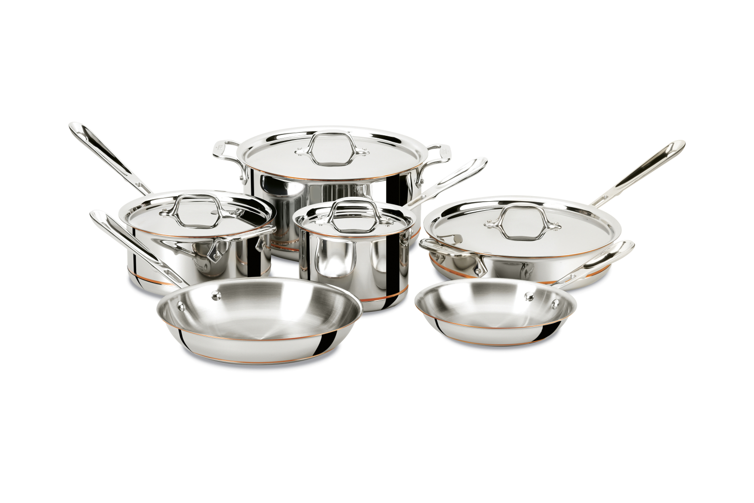 AllClad CopperCore 10pc Cookware Set 8400000009 MetroKitchen