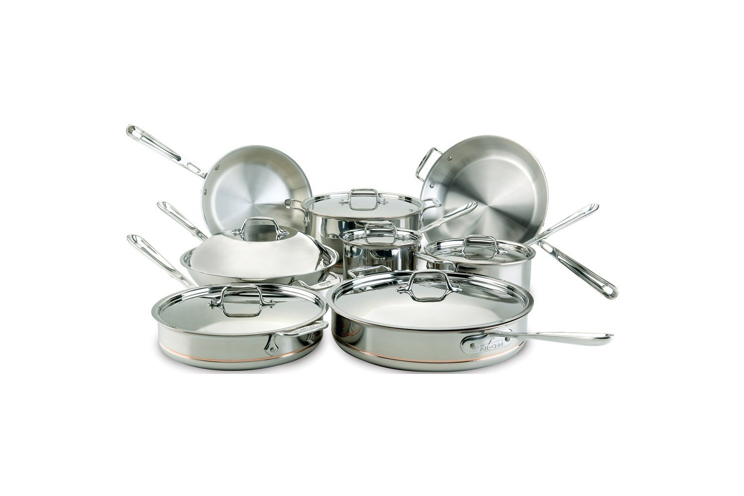 AllClad CopperCore 14pc Cookware Set 8400000085 Sale MetroKitchen