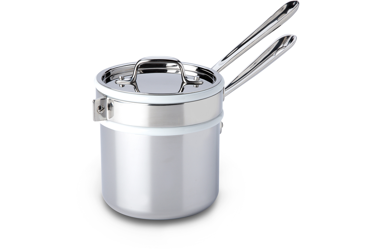 AllClad Stainless 2qt Sauce Pan & Double Boiler w/Lid MetroKitchen