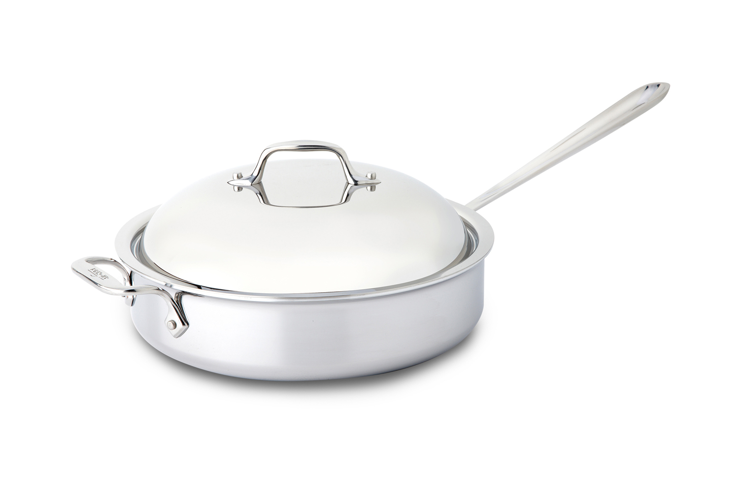 AllClad Stainless Steel 4qt Saute Pan w/Domed Lid MetroKitchen