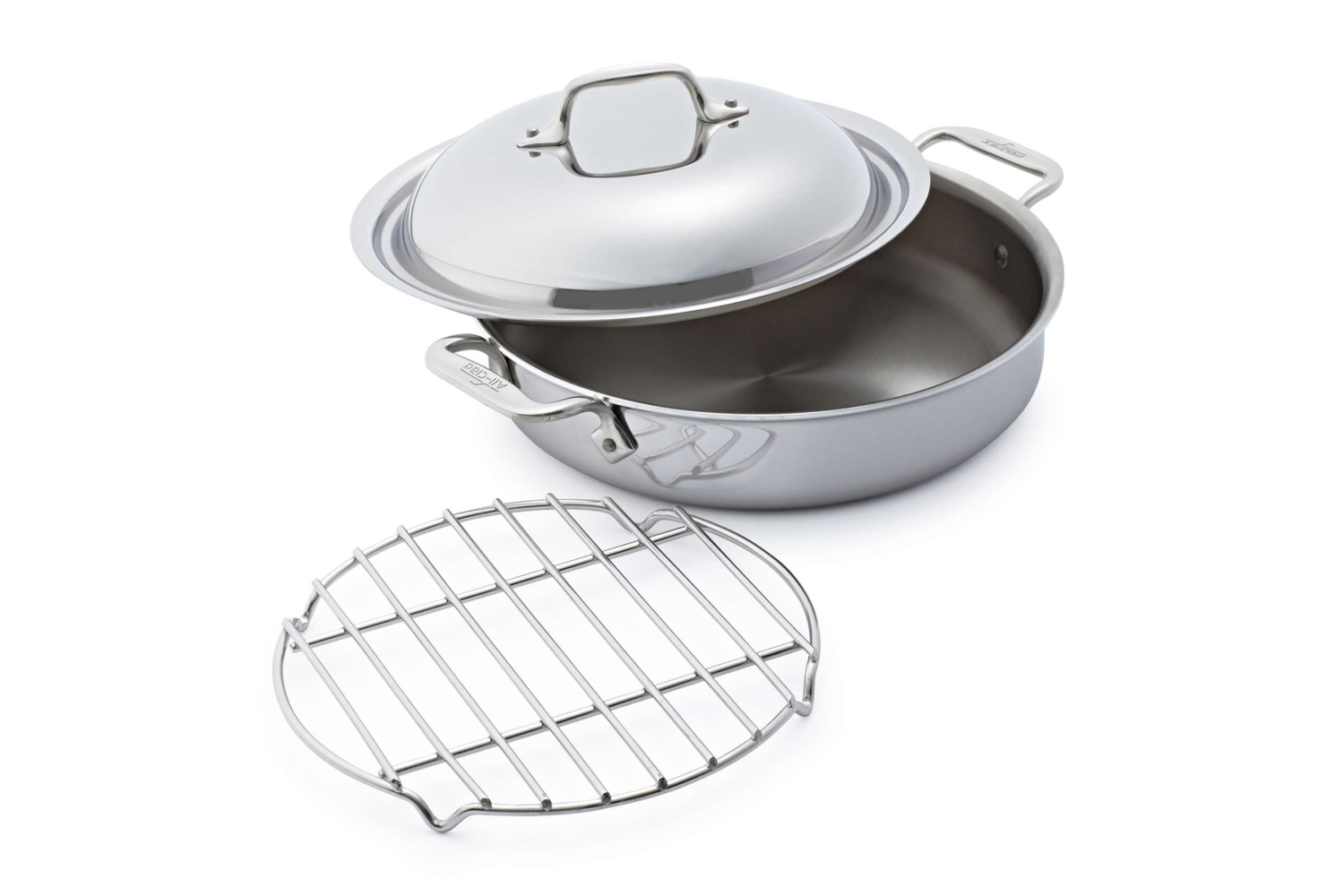 AllClad d3 TriPly Stainless Steel 3 qt. Steam & Sear Pan w/Rack