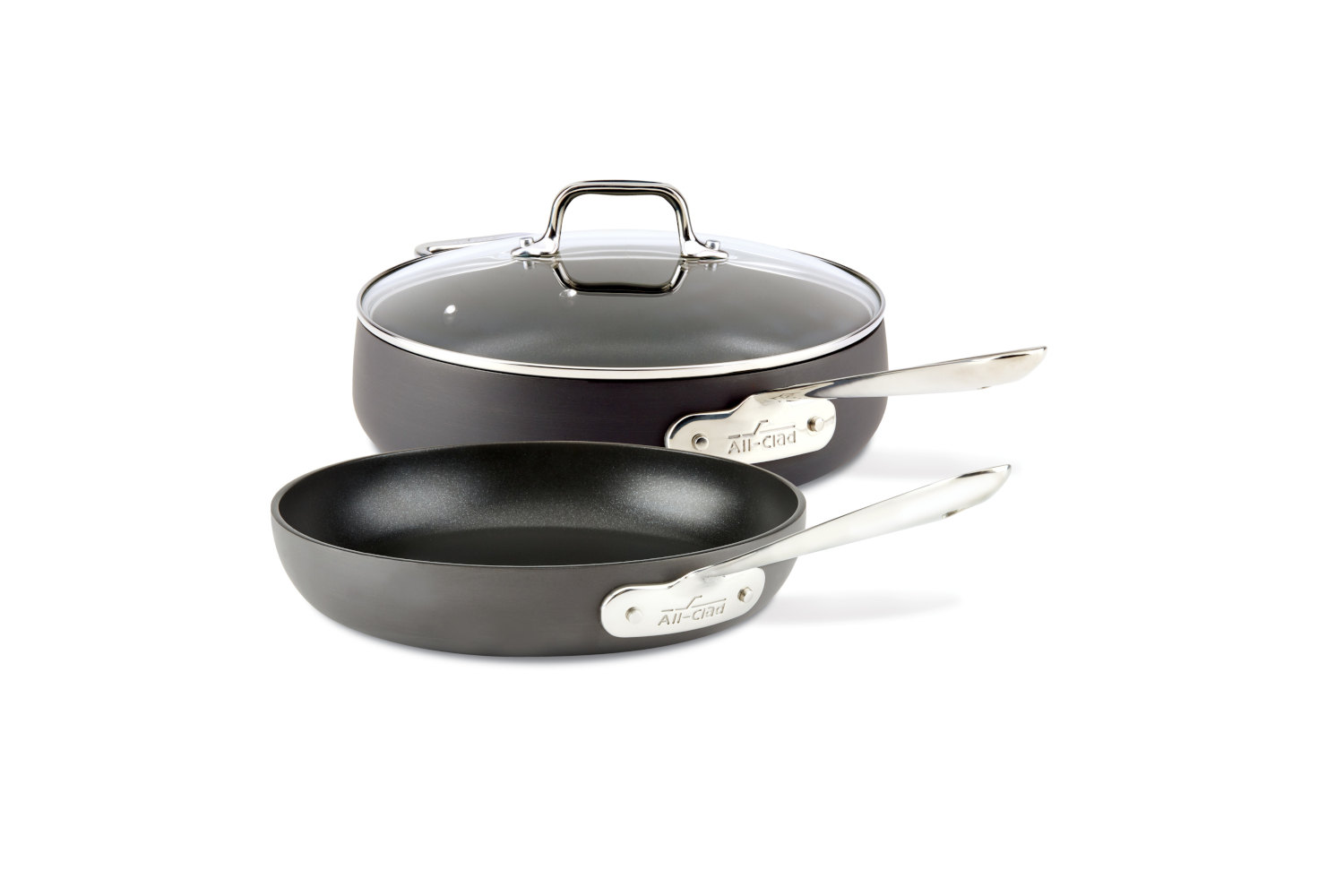 AllClad HA1 Hard Anodized Nonstick 3 Piece Cookware Set E7859164