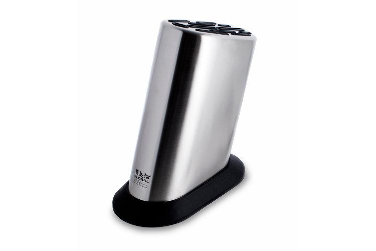 Global 11 Slot Stainless Steel Knife Holder G835KB MetroKitchen