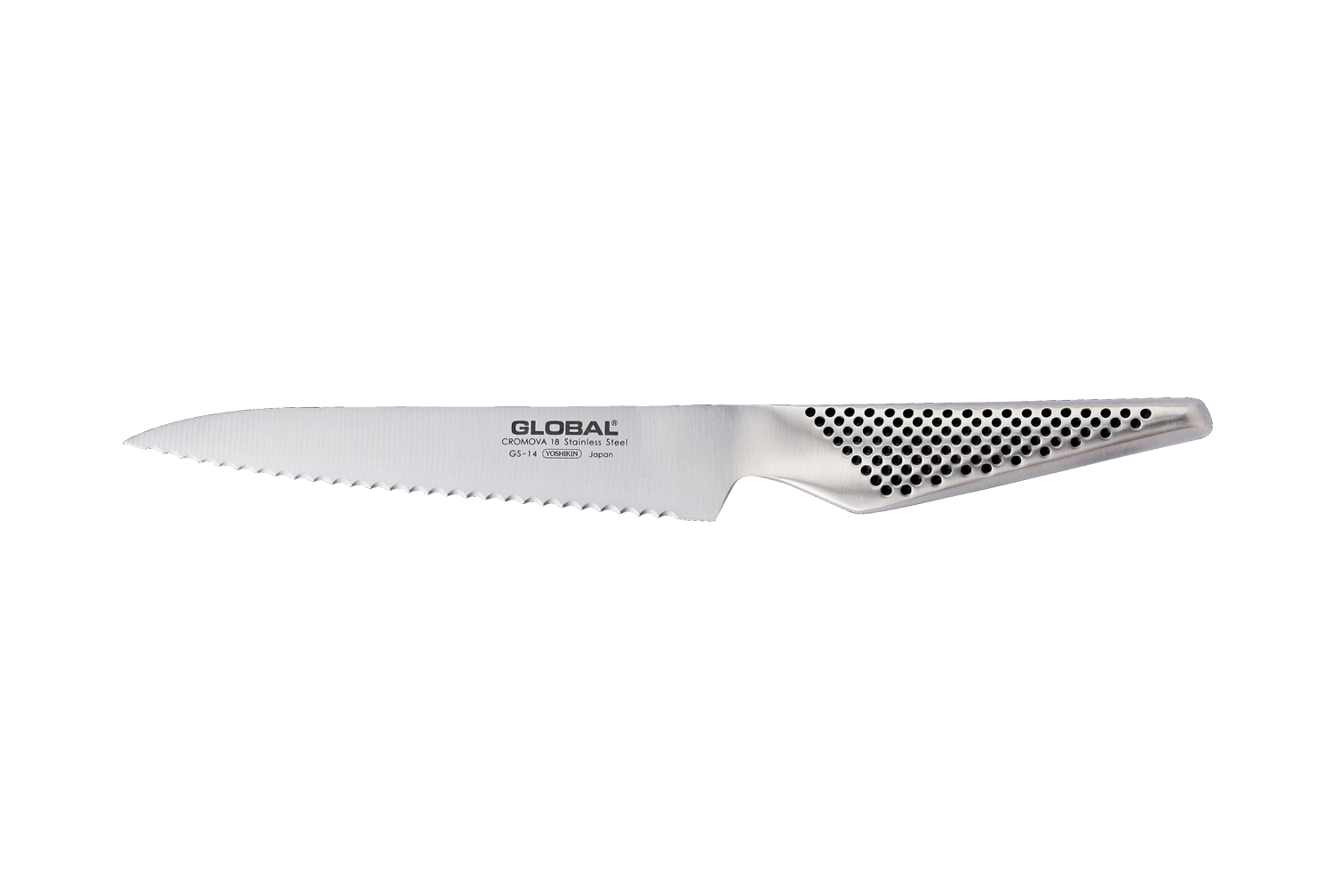 Global 6in Serrated Utility Knife GS14 Free Shipping MetroKitchen