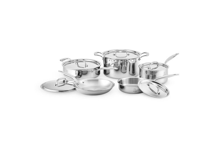 Hammer Stahl Heritage Steel MultiPly 10 Piece Cookware Set
