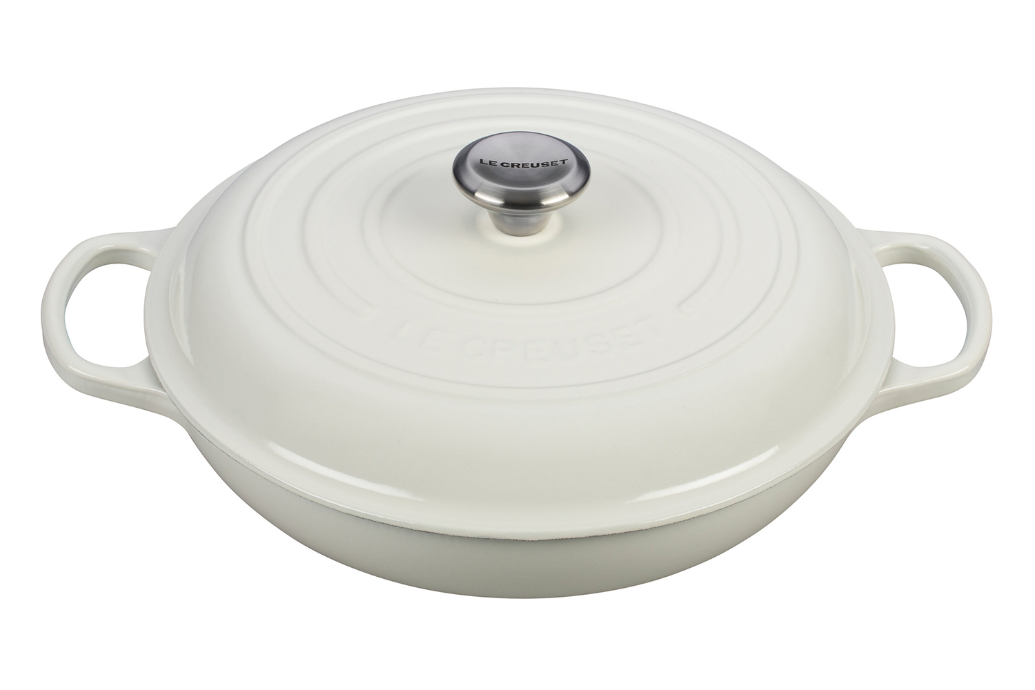 Le Creuset White Cookware Le Creuset Signature Cast Iron White Braisers