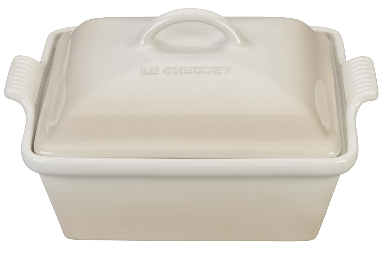 Le Creuset Heritage Stoneware 2 1/2 qt. Square Casserole Meringue