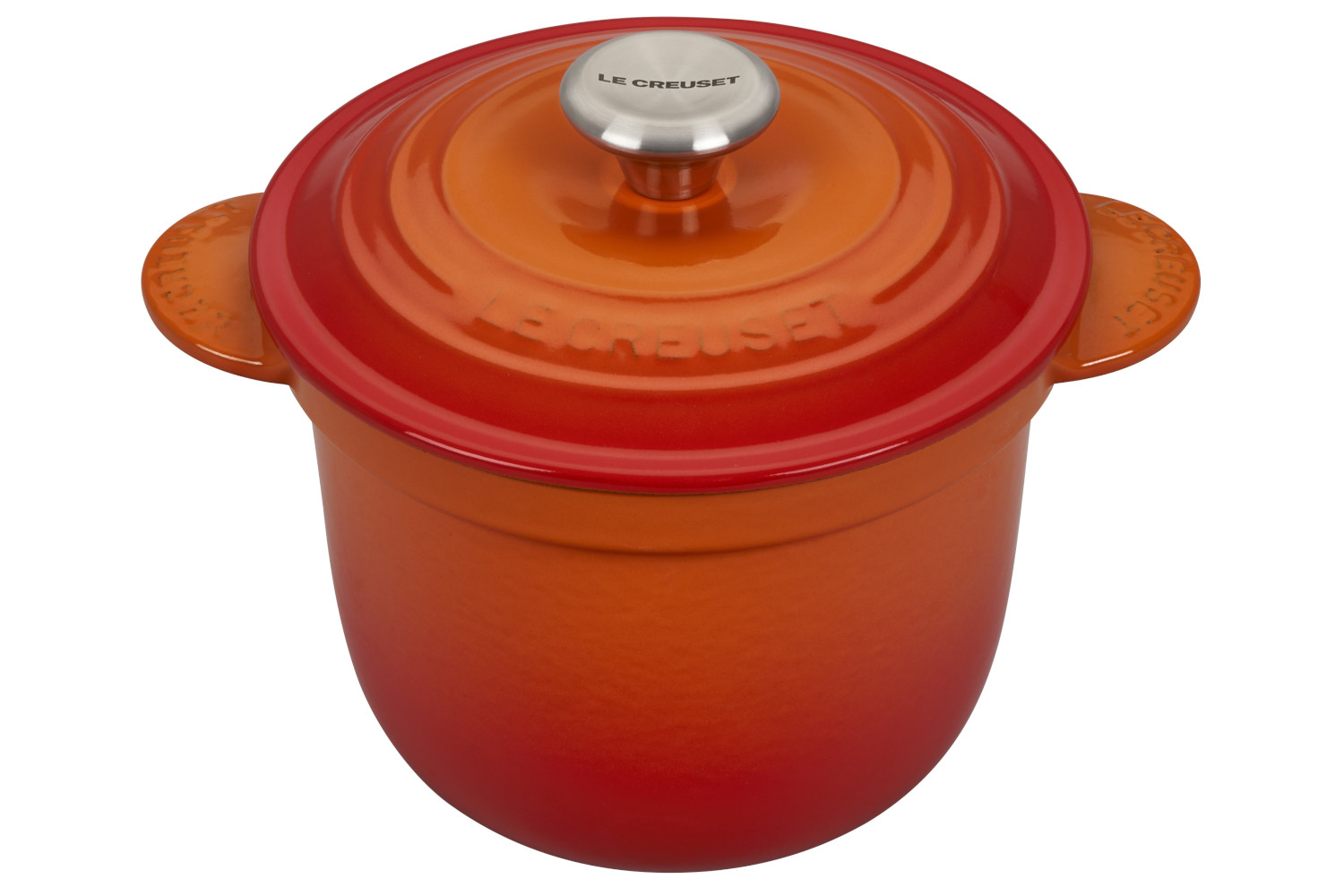 Le Creuset Enameled Cast Iron 2 1/4 qt. Rice Pot w/Insert Flame