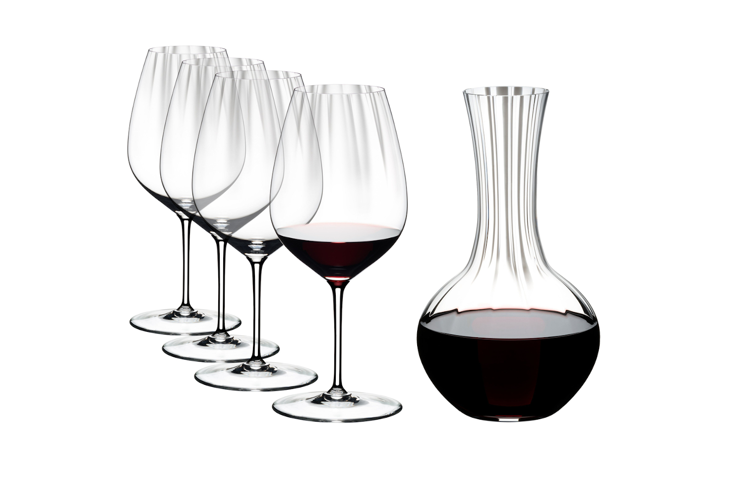 Riedel Performance Set of 4 Wine Glasses + Decanter Bundle
