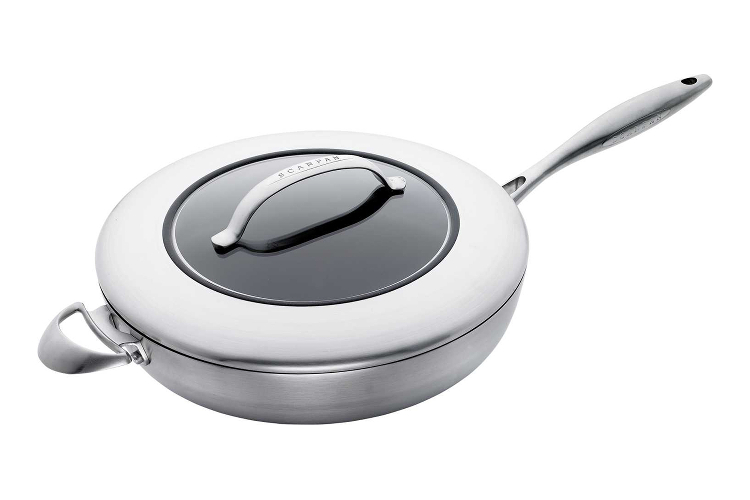 ScanPan CTX 12.5in Nonstick Saute Pan w/Lid 65103200 MetroKitchen