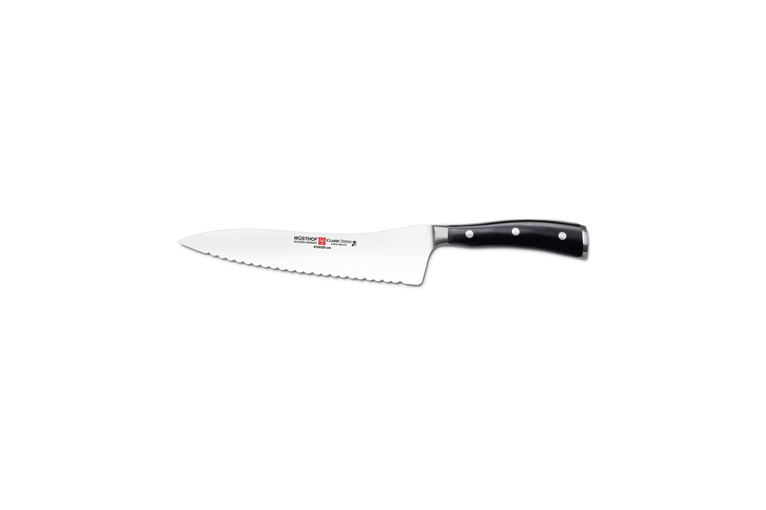 Wusthof Classic Ikon 8in Offset Deli Knife 4124 MetroKitchen