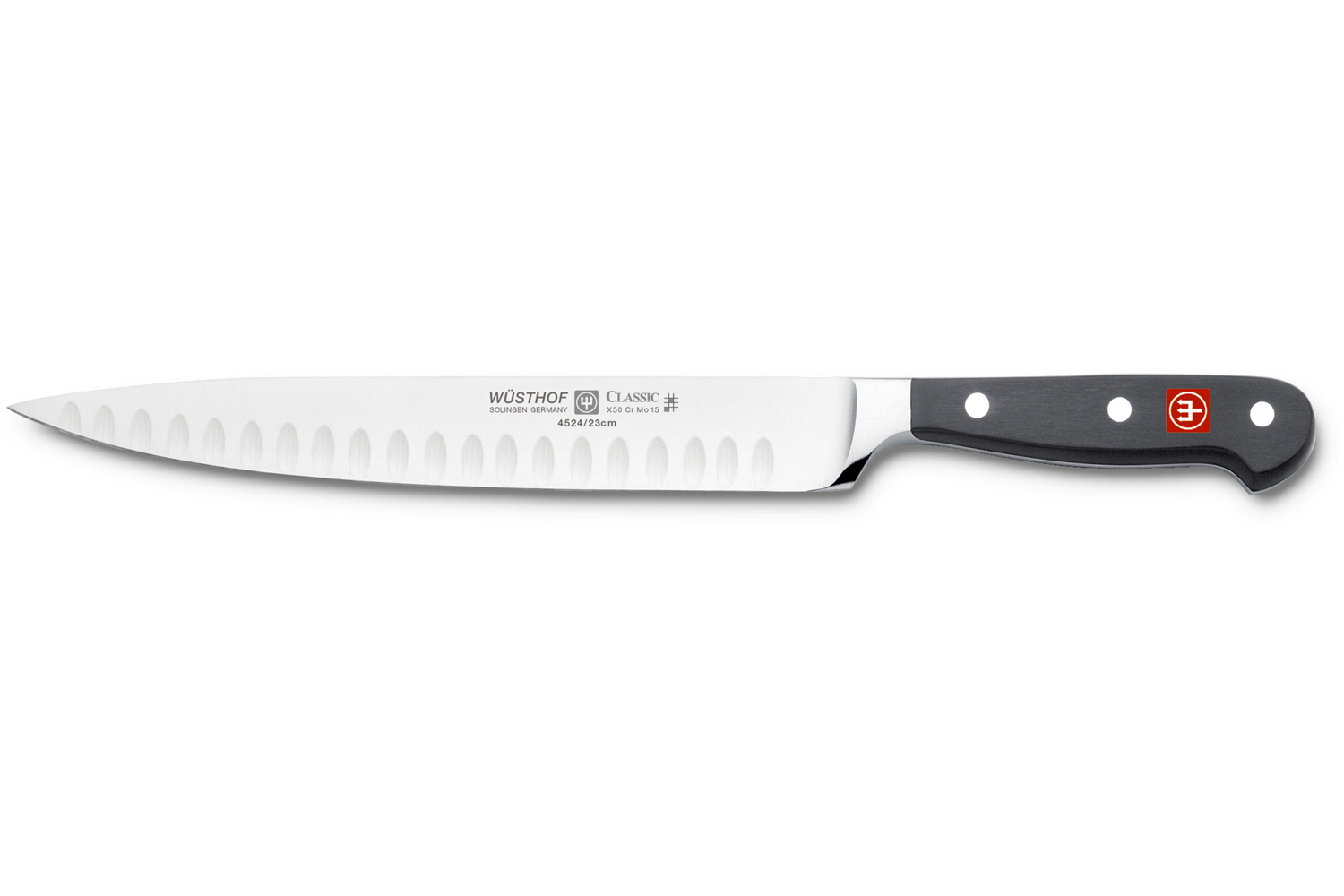 Wusthof Classic 9in Carving Knife Hollow Edge 452423 MetroKitchen