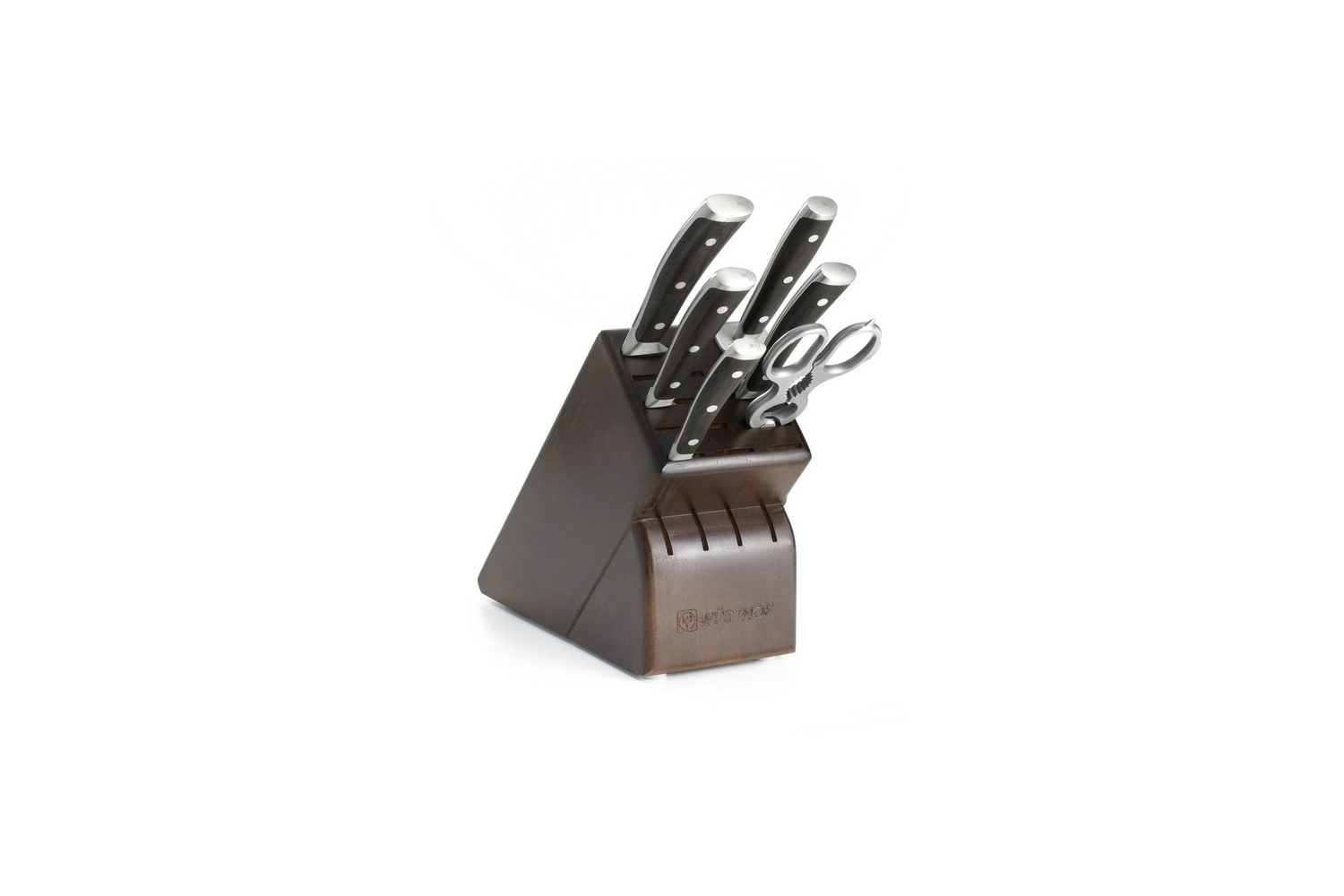Wusthof Ikon Blackwood 7pc Knife Block Set 9807 MetroKitchen