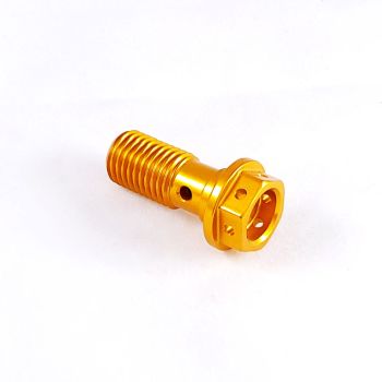 Gold Alum. Banjo M10 - 1.25 X 23MM