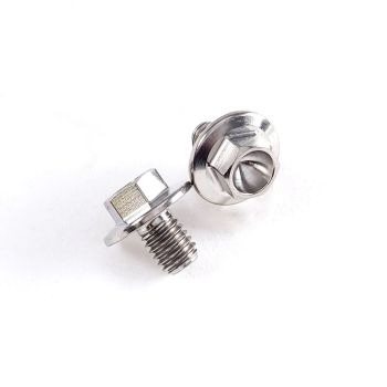 Titanium Large Flange Hex Head M6 - 1.00 X 8MM