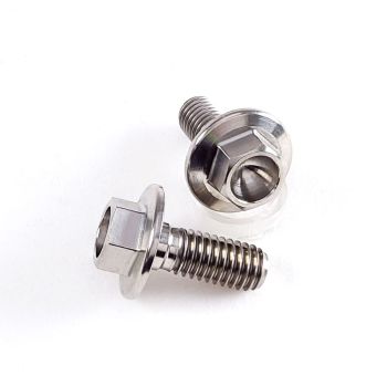Titanium Large Flange Hex Head M6 - 1.00 X 15MM