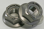 Titanium Nylock Hex Flange Nut M12 - 1.25 Tall