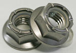 Titanium Nylock Hex Flange Nut M12 - 1.75 Tall