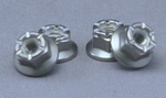 Titanium Nylock Hex Flange Nut M5 - 0.80 Tall