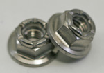 Titanium Nylock Hex Flange Nut M5 - 0.80 Short
