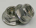 Titanium Nylock Hex Flange Nut M6 - 1.00 Short