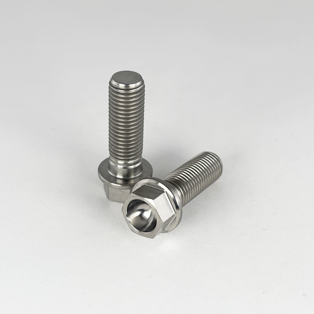 Titanium Hex Flange Head M10 - 1.25 X 35MM Titanium Hex Flange Head M10 - 1.25 X 35MM