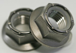 Titanium Nylock Hex Flange Nut M14 - 1.50 Tall
