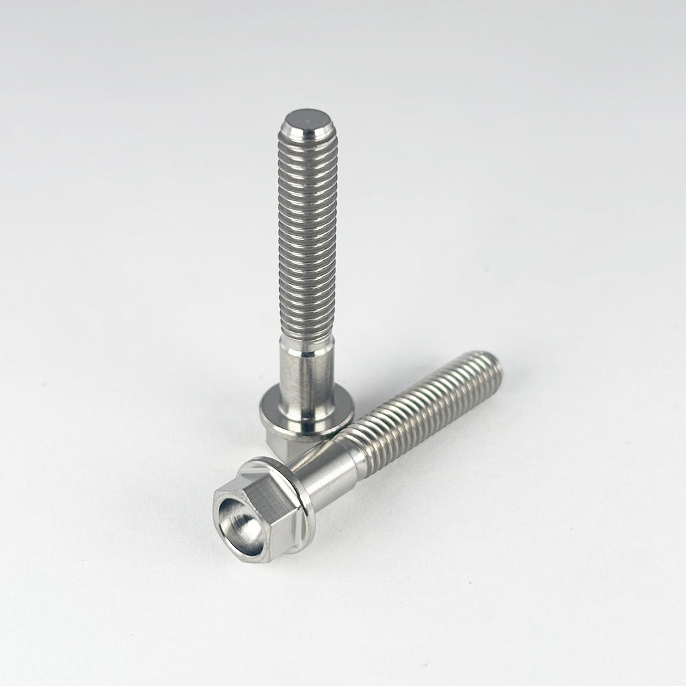 Titanium Hex Flange Head M6 - 1.0 x 35mm